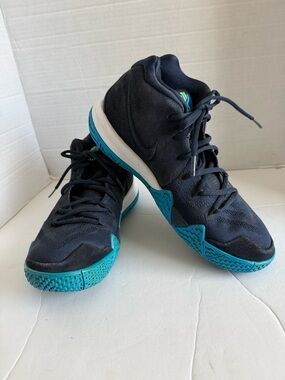 Nike Kyrie 4 “Think Twice” Dark Obsidian 2018 943806-401 Green Blue Size 8.5